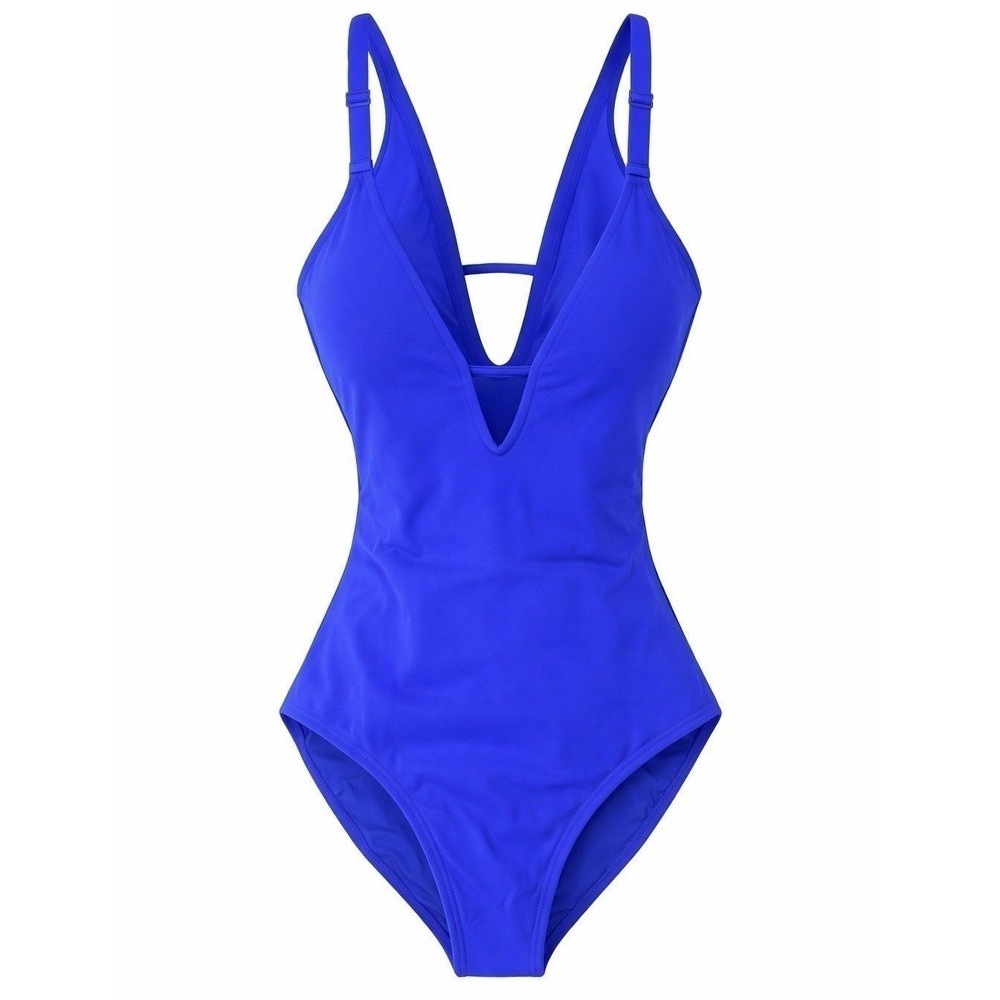 TA3 Plungey Blue Sculpting‎ One Piece Swimsuit XXS NWT